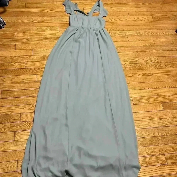 [S]Show Me Your MuMu  Silver Sage Crisp June Maxi Dress - Picture 4 of 11